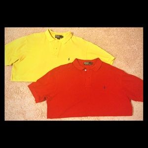 Lot of 2 men’s polo Ralph Lauren shirts - size XL